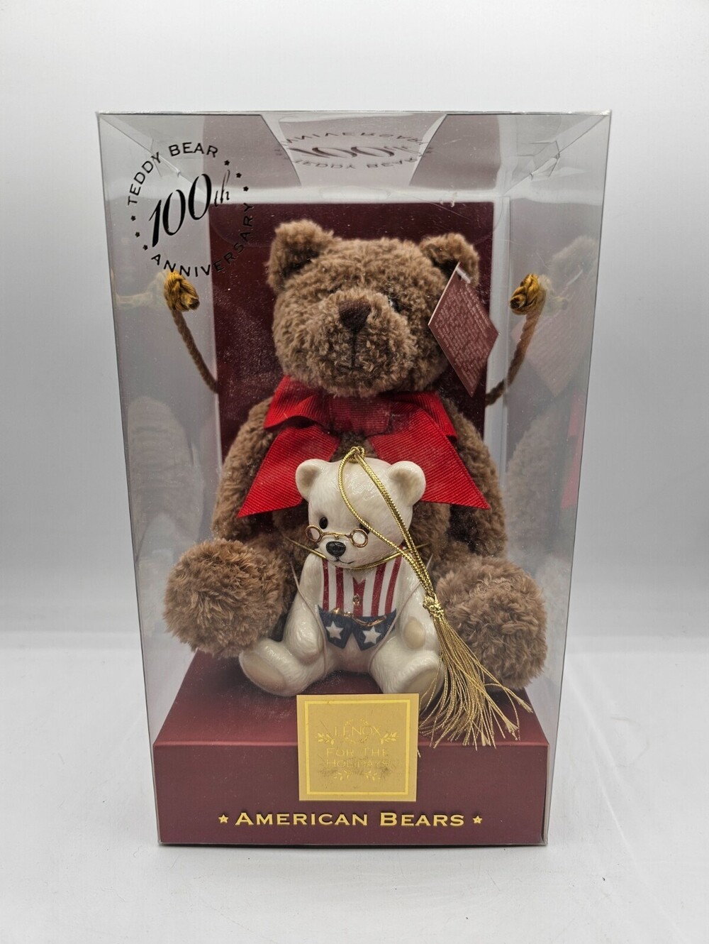 Lenox American Bears 100th Anniversary collectible set plush teddy bear